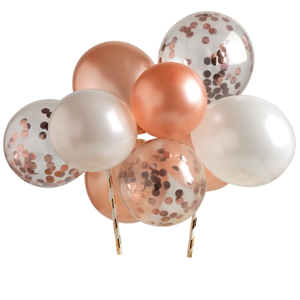 Torten Topper - Ballon Wolke - Rose Gold